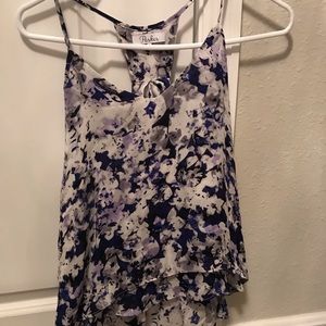 NEW Parker Top Floral Navy White Camisole S